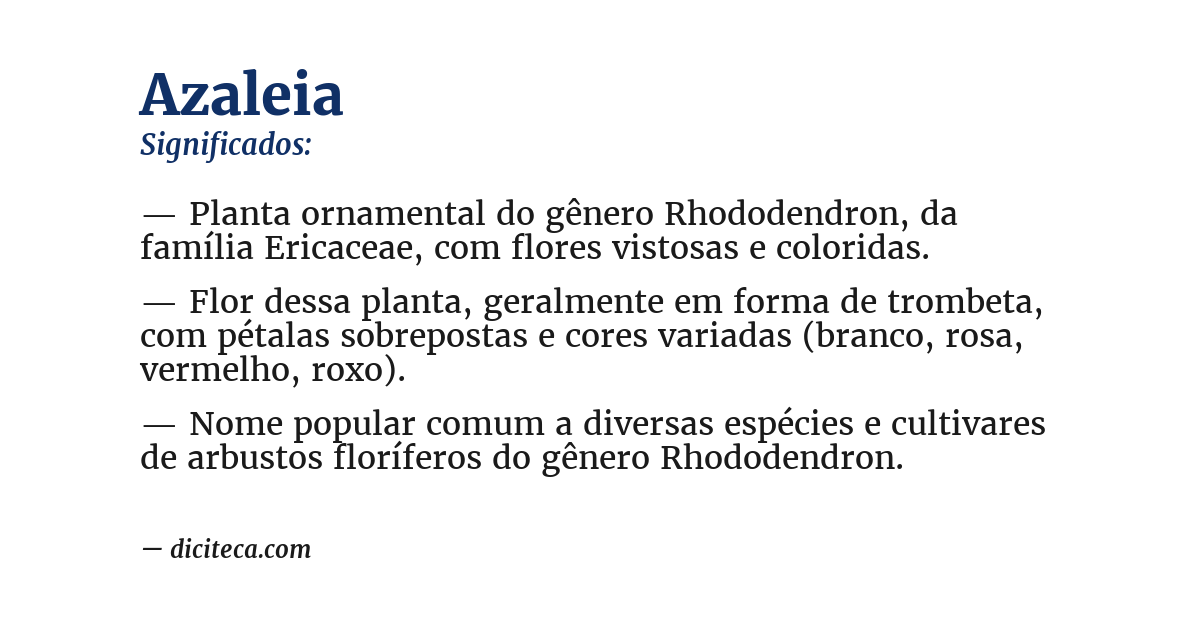 Significado de azaleia