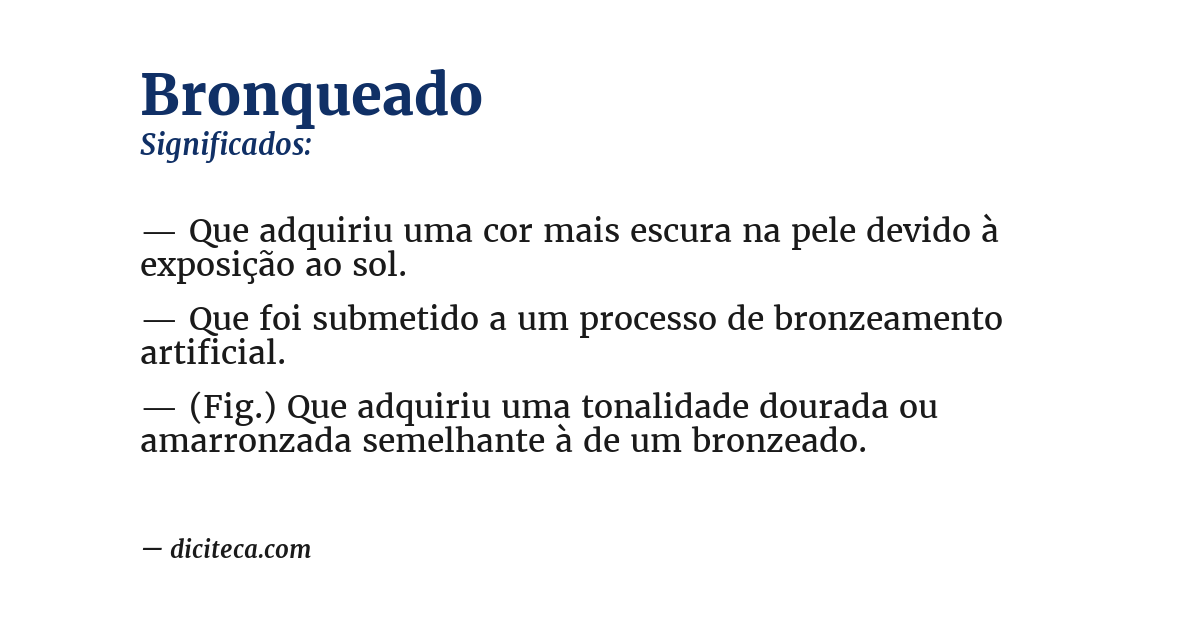 Significado de bronqueado