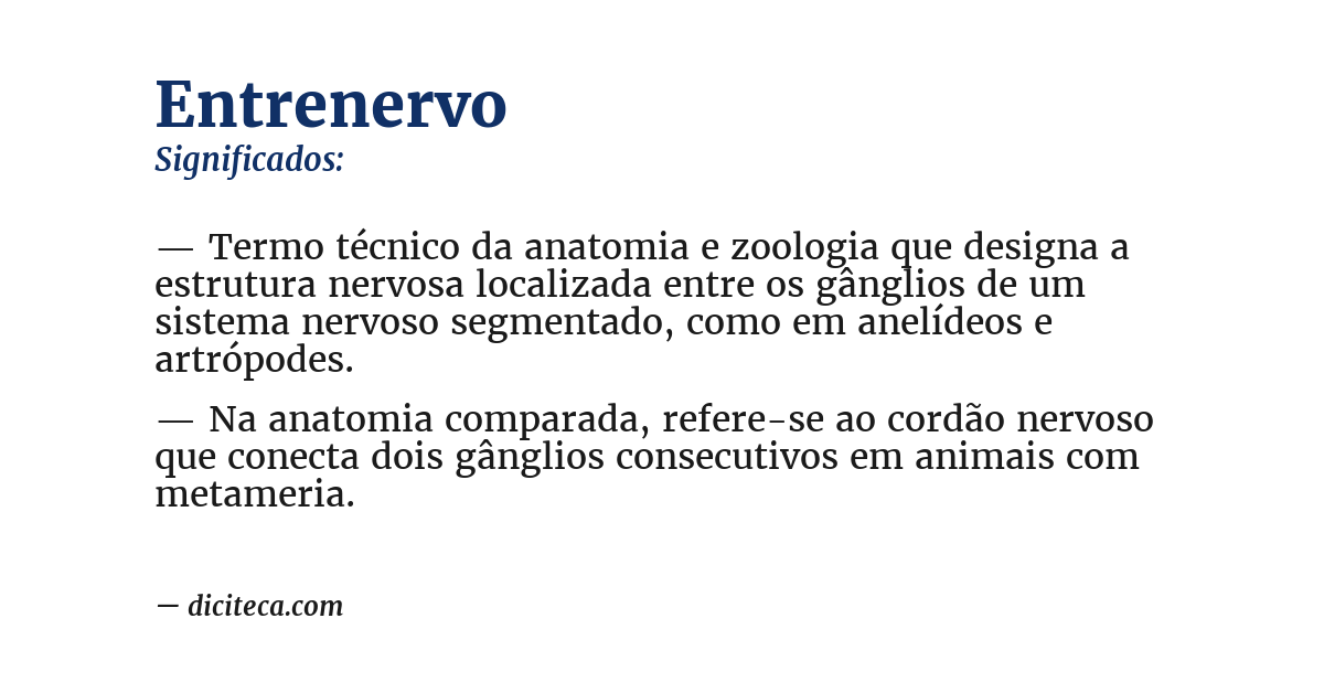 Significado de entrenervo