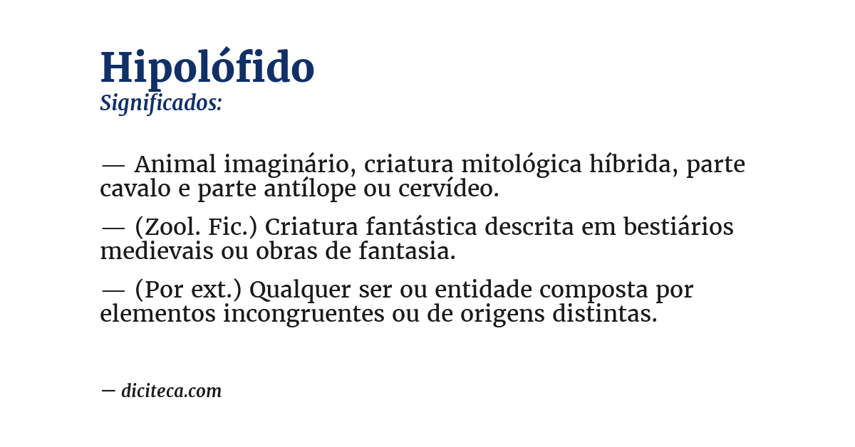 Significado de hipolófido