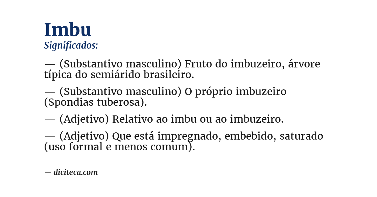 Significado de imbu