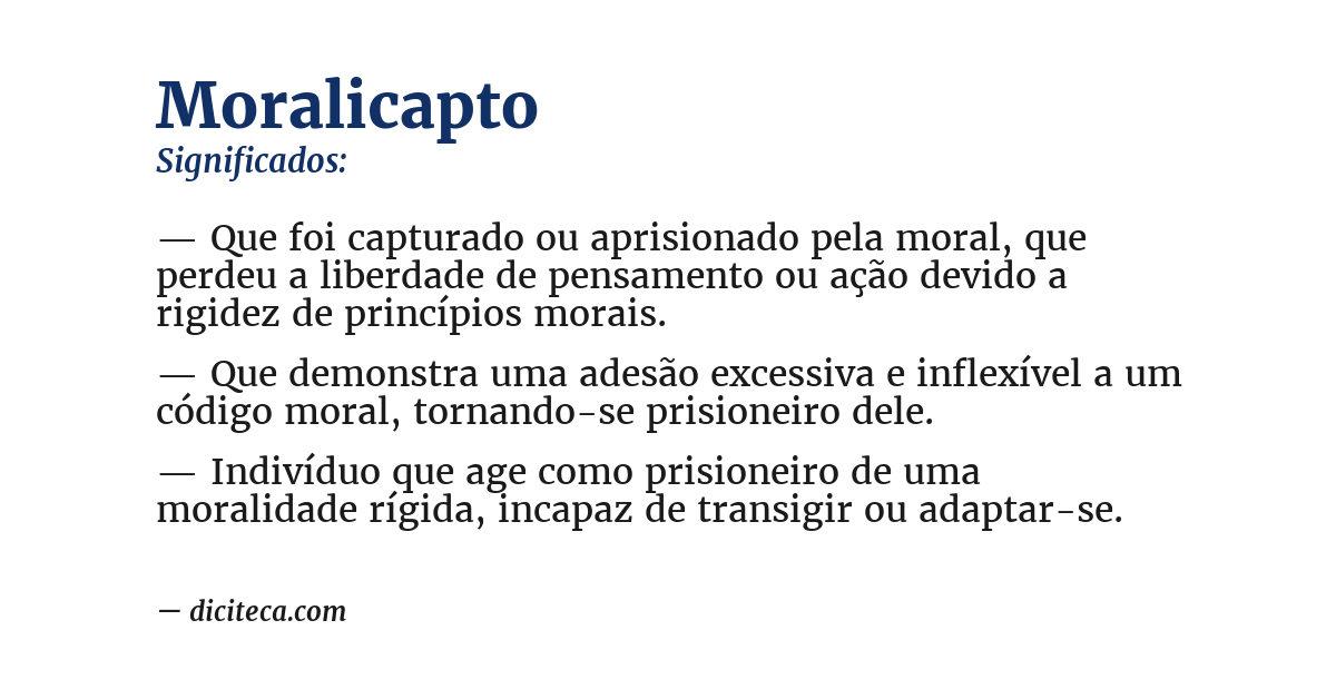 Significado de moralicapto