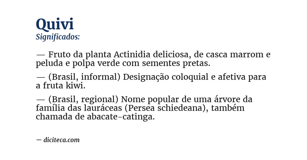 Significado de quivi