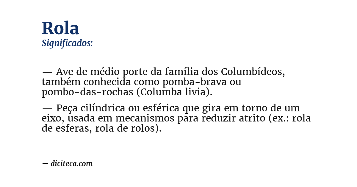 Significado de rola