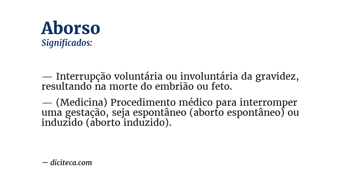 Significado de aborso