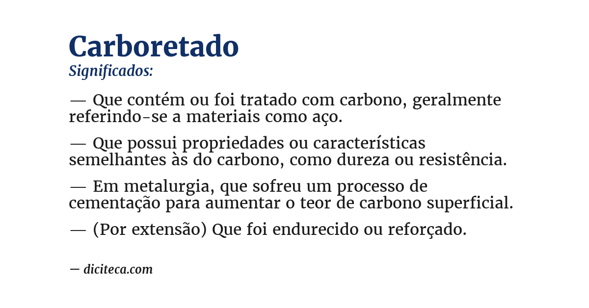 Significado de carboretado