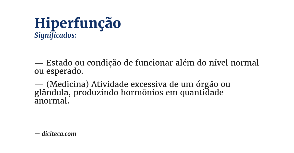 Significado de hiperfunção