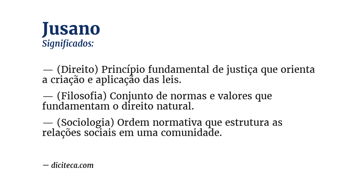 Significado de jusano