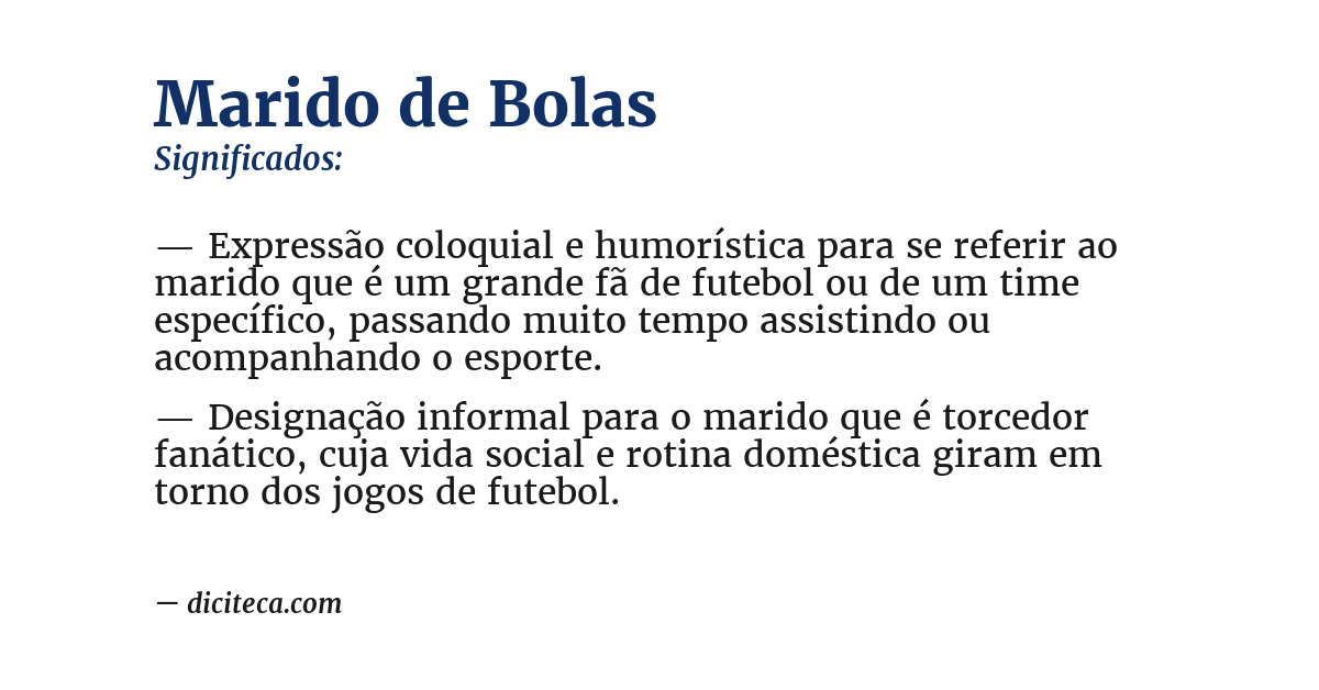 Significado de marido de bolas