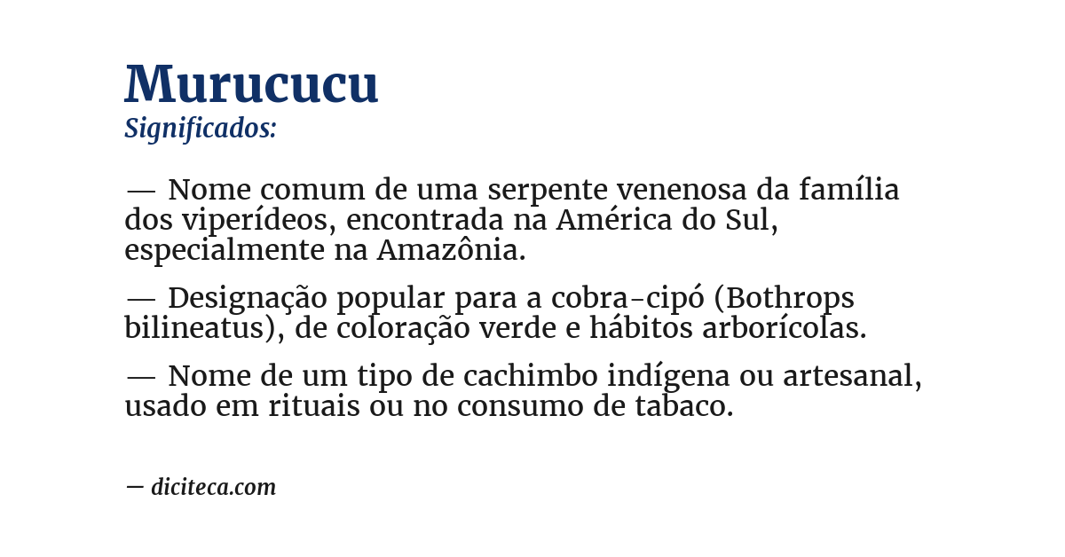 Significado de murucucu