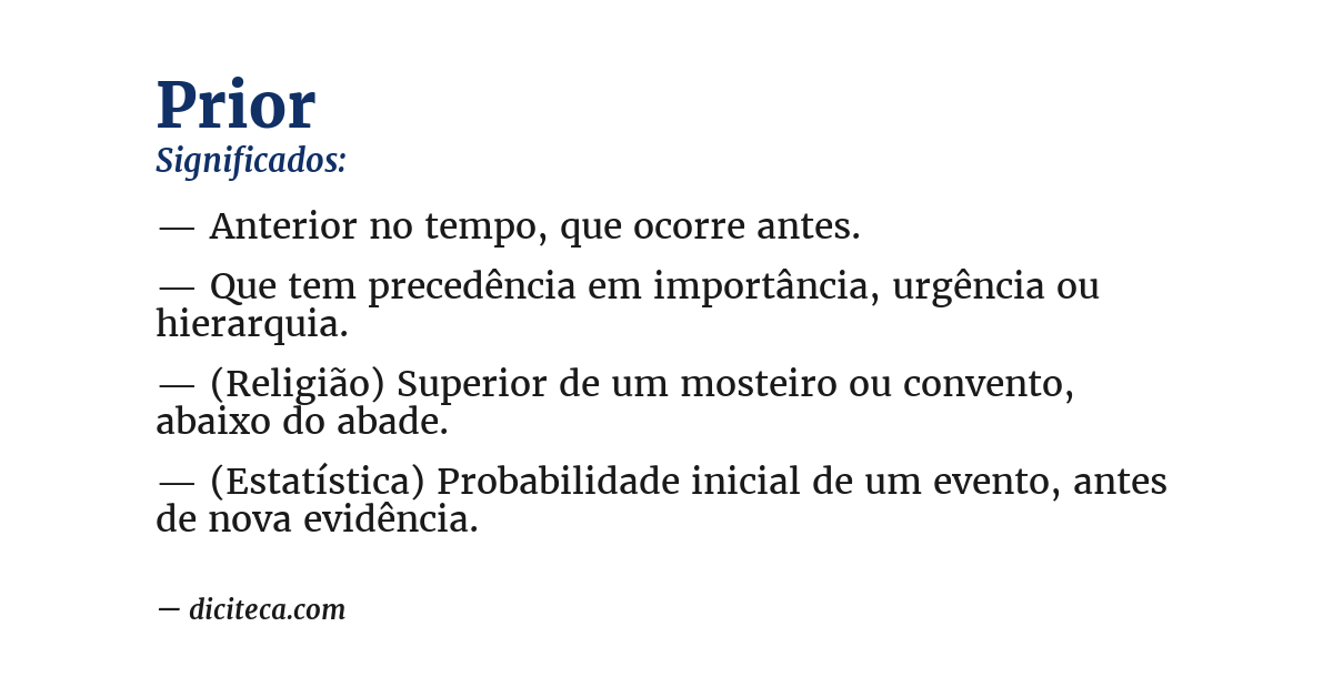 Significado de prior