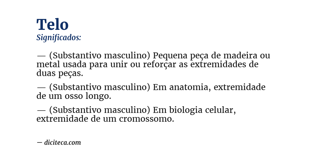 Significado de telo
