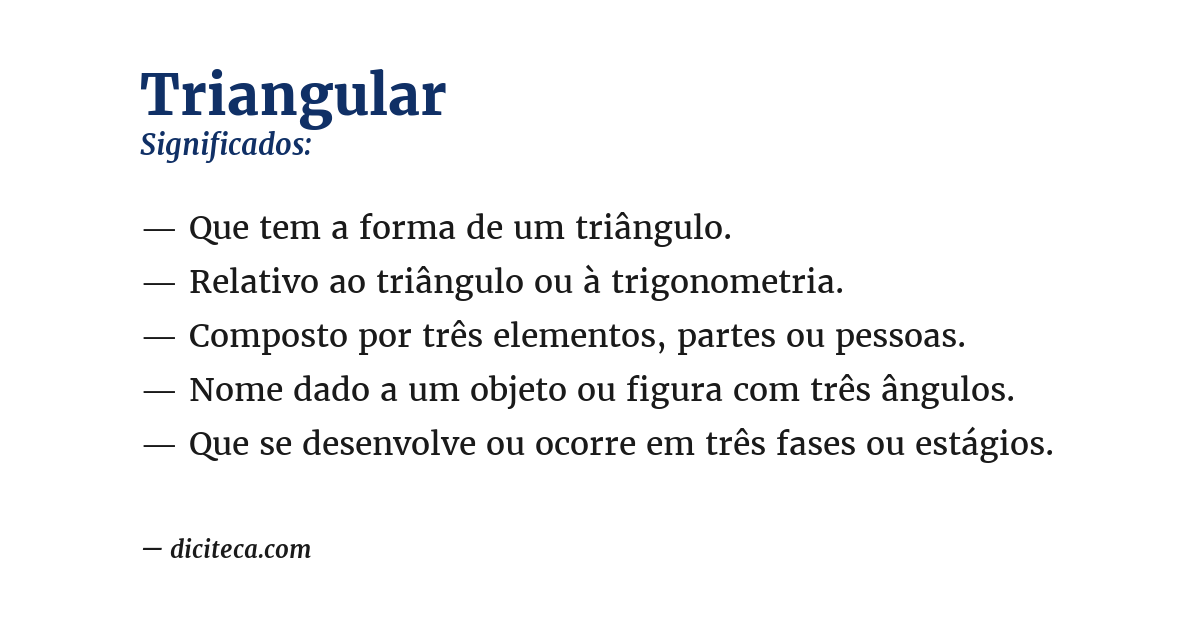 Significado de triangular