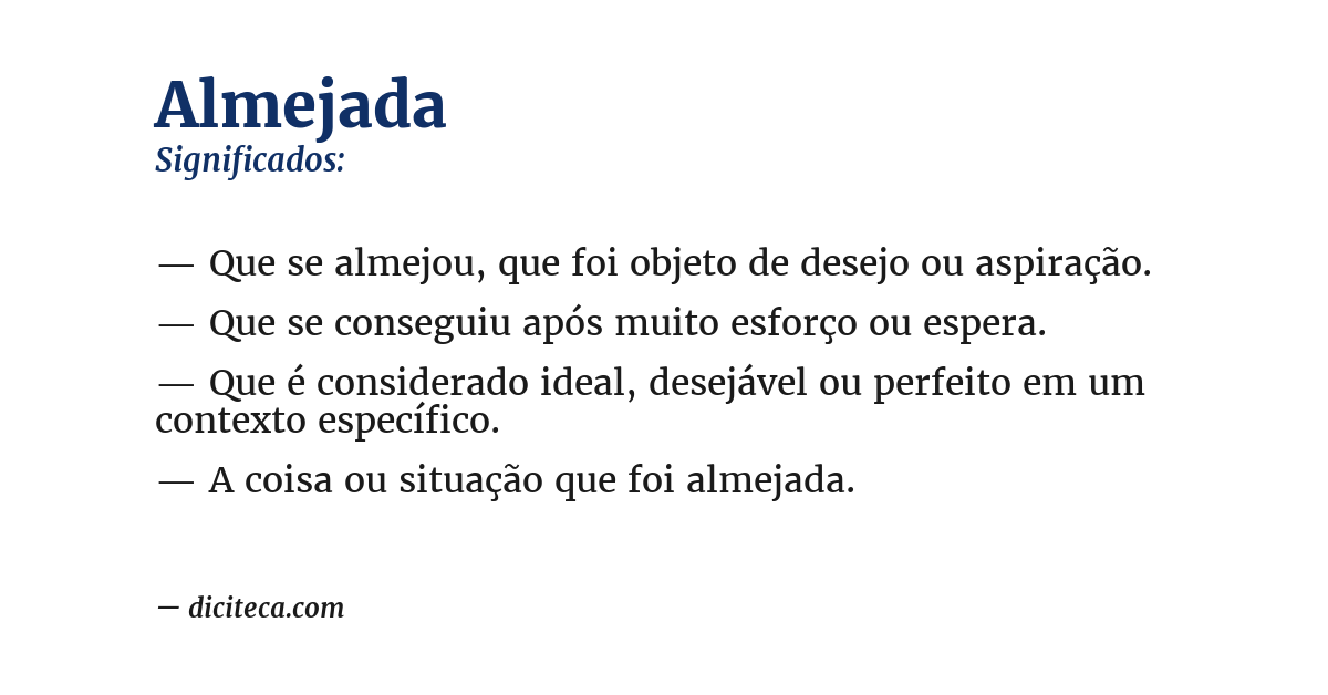 Significado de almejada