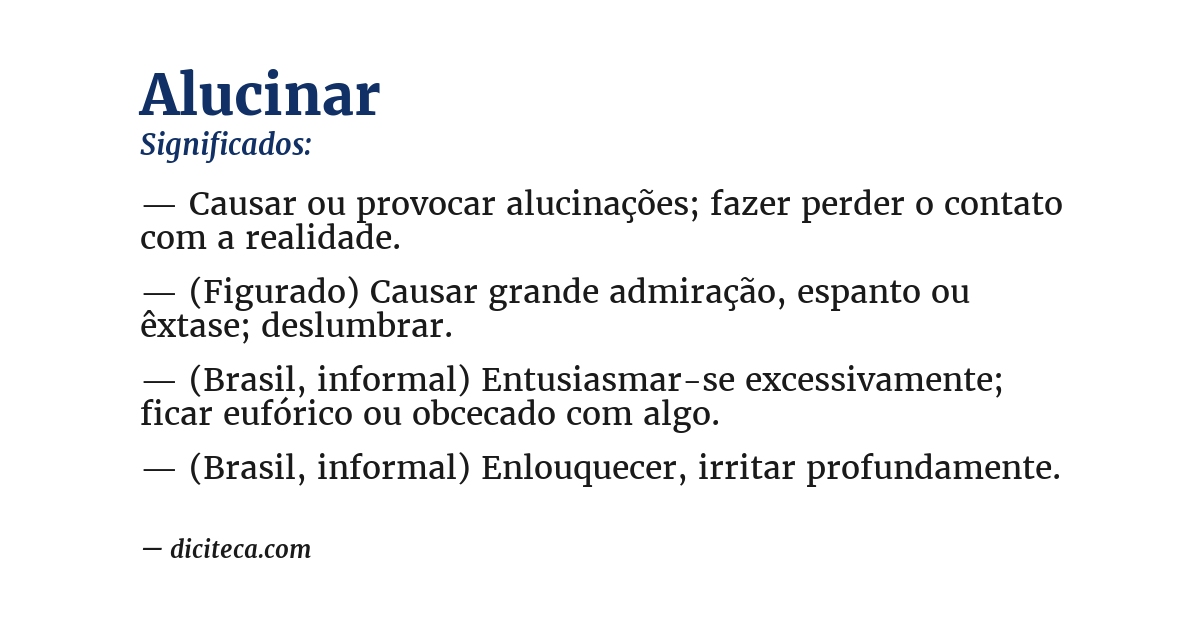 Significado de alucinar