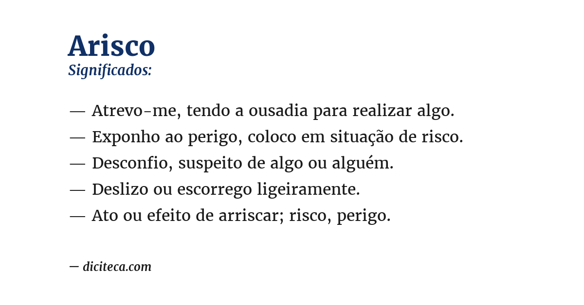 Significado de arisco