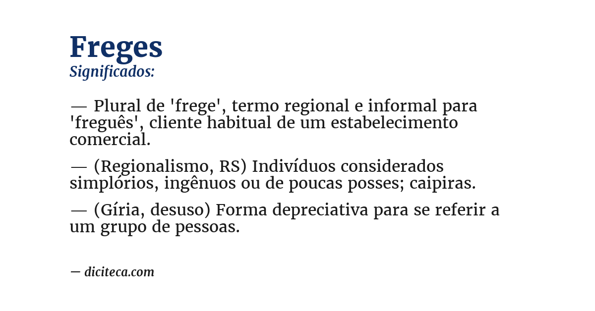 Significado de freges