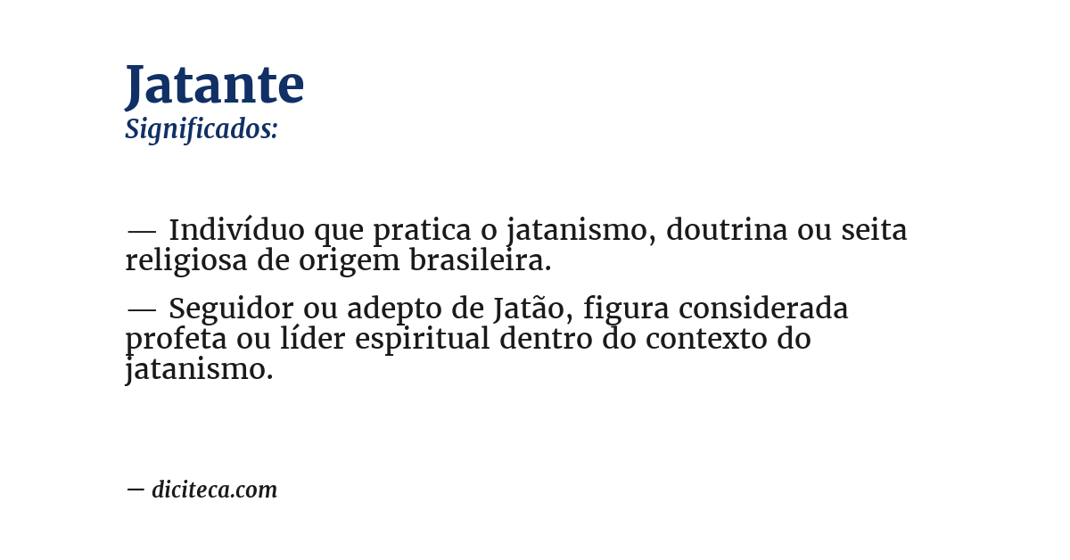 Significado de jatante