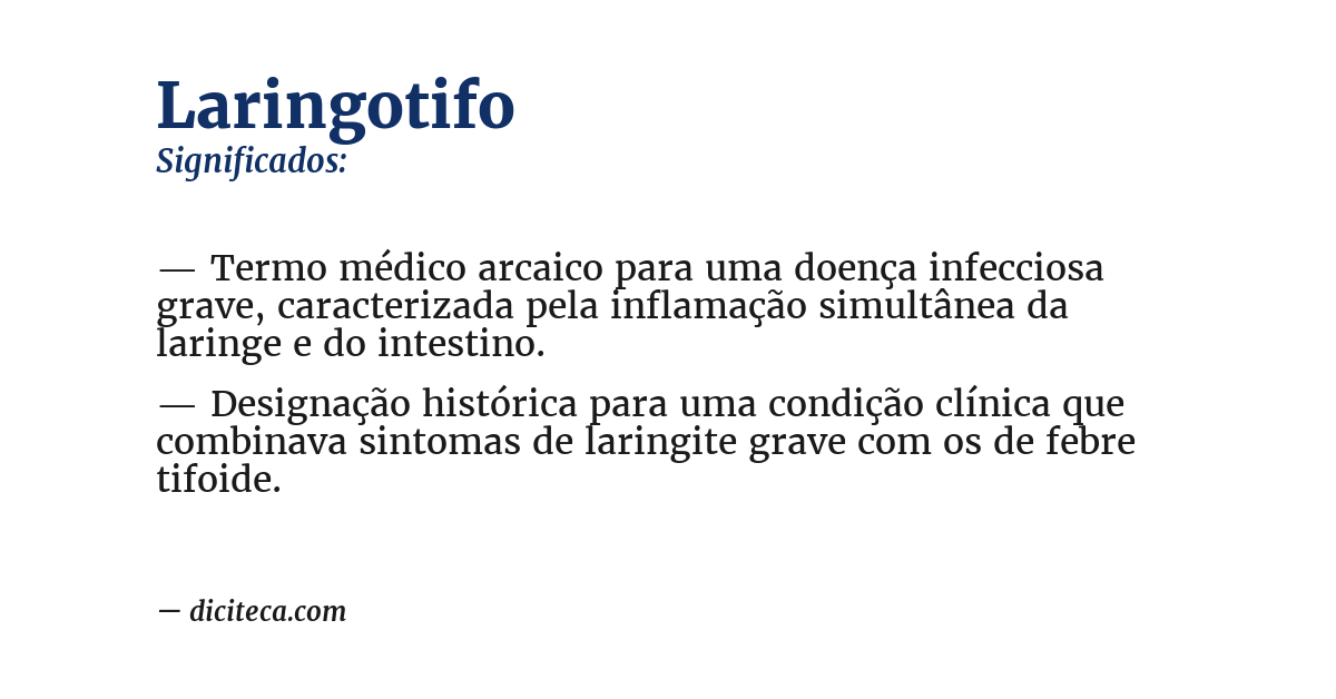 Significado de laringotifo