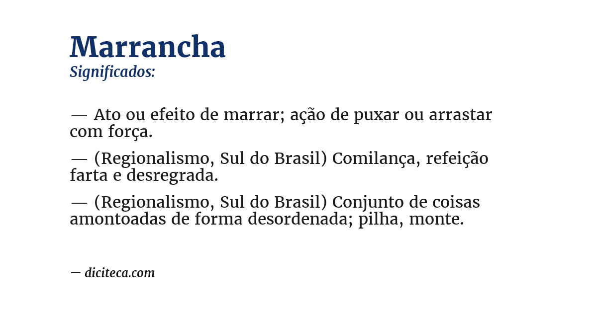 Significado de marrancha