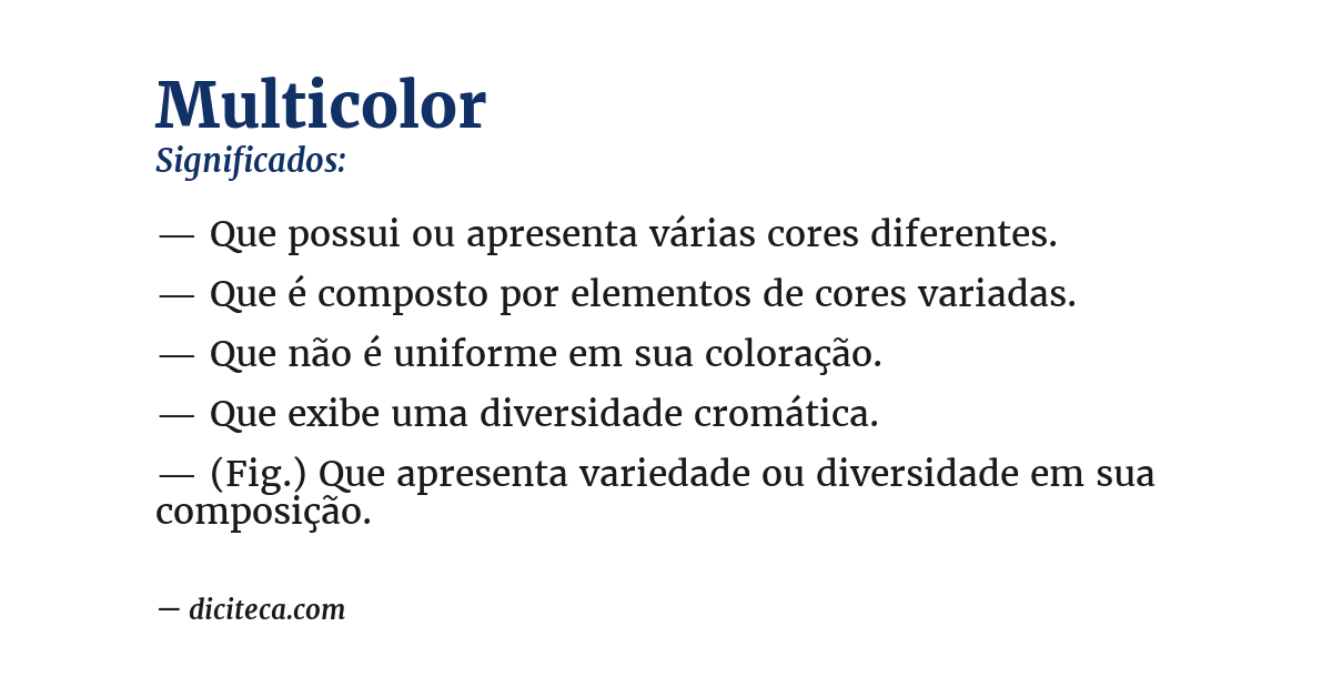 Significado de multicolor