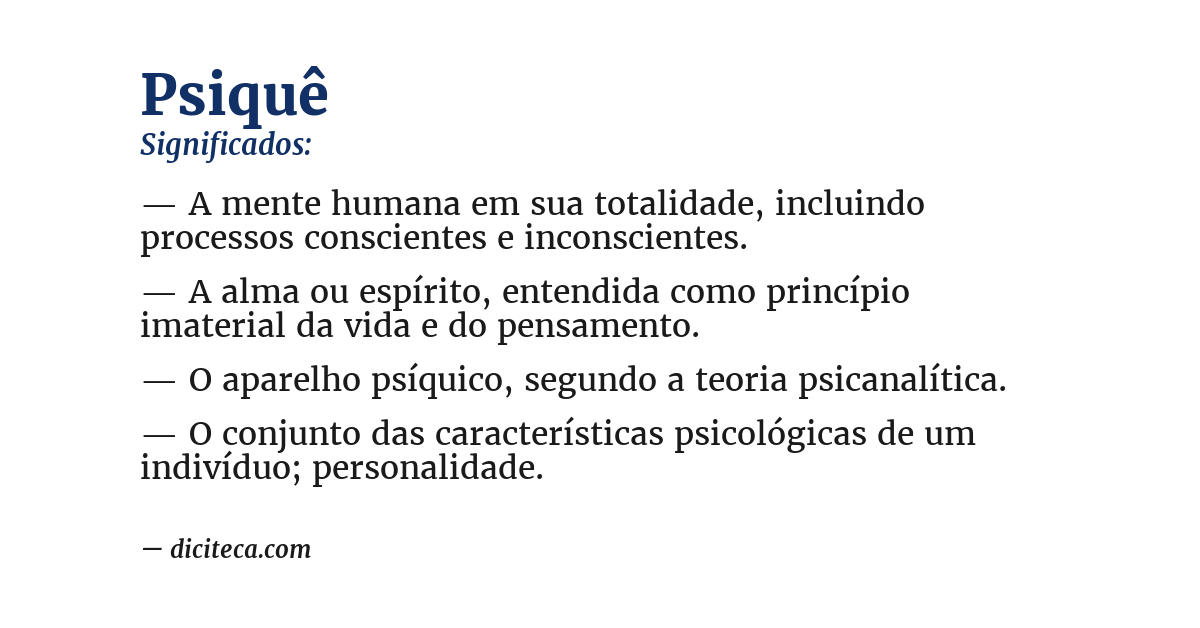Significado de psiquê