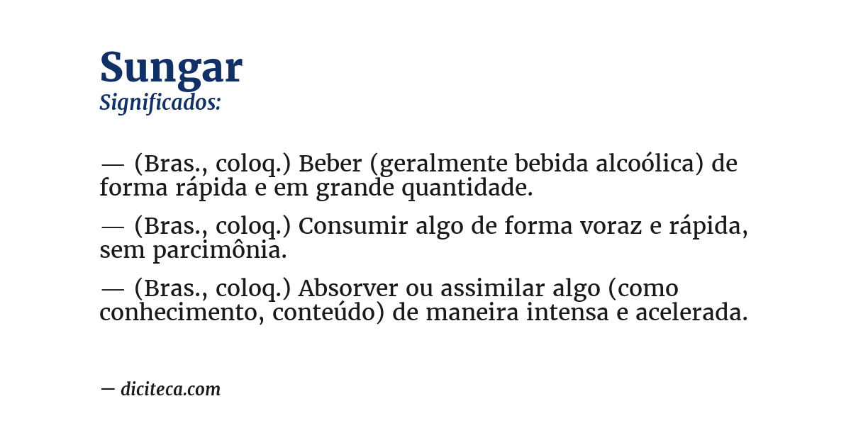 Significado de sungar