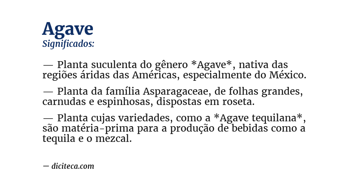 Significado de agave