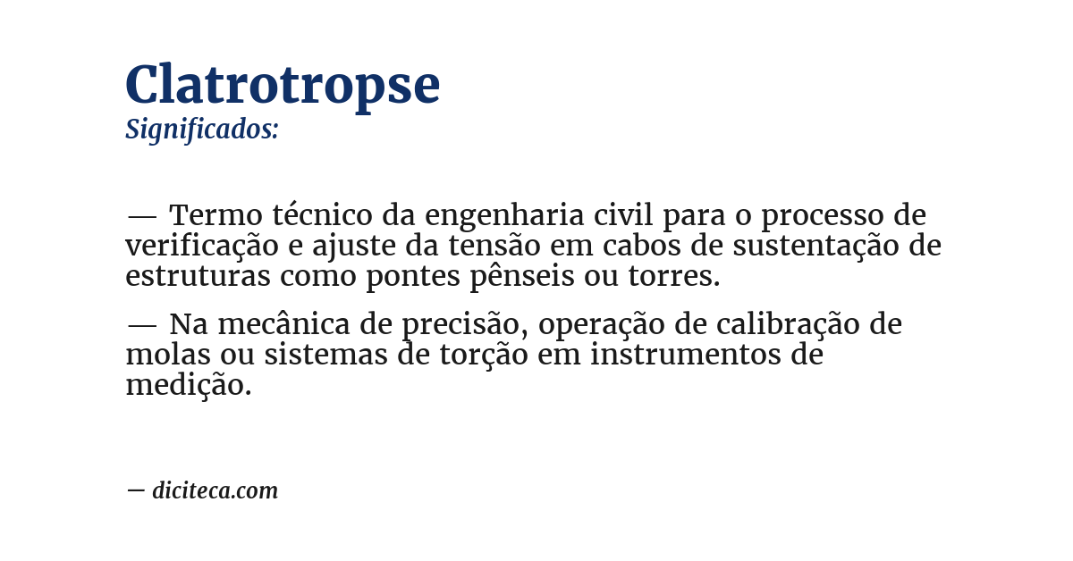 Significado de clatrotropse