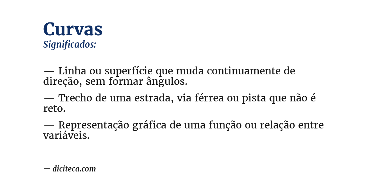 Significado de curvas