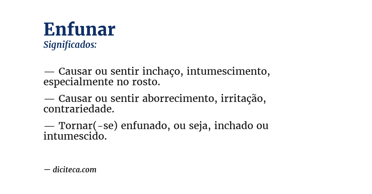 Significado de enfunar