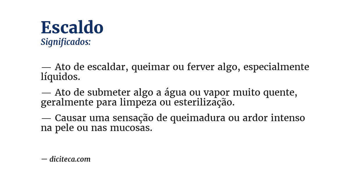 Significado de escaldo