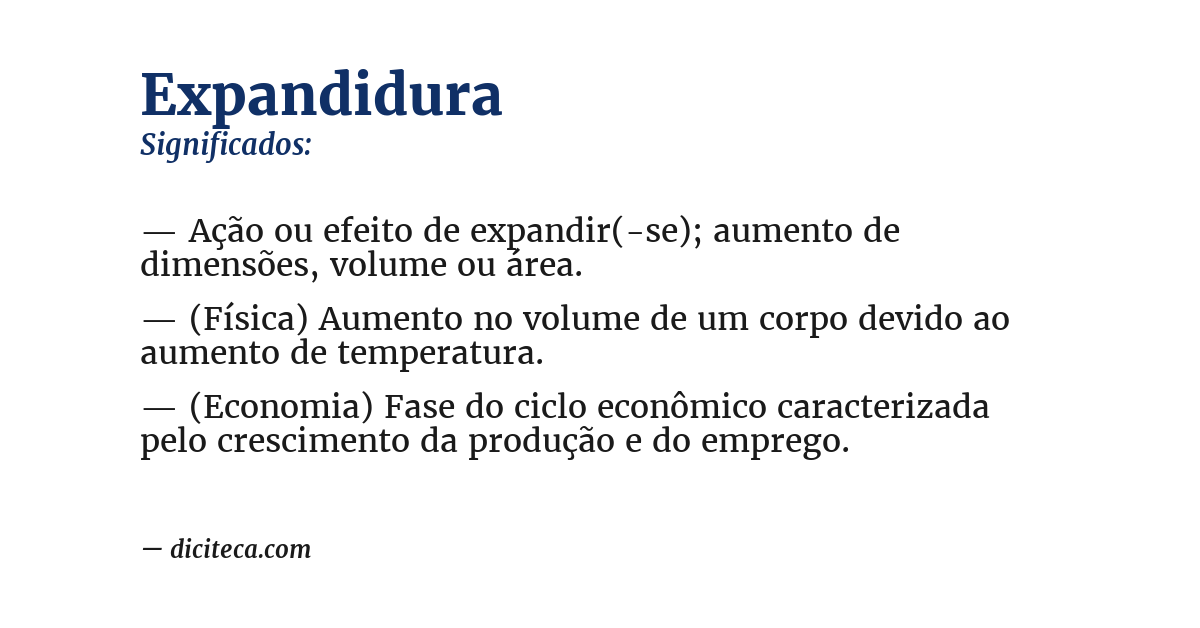 Significado de expandidura