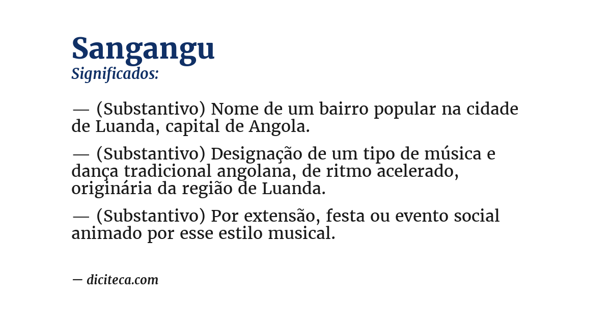 Significado de sangangu