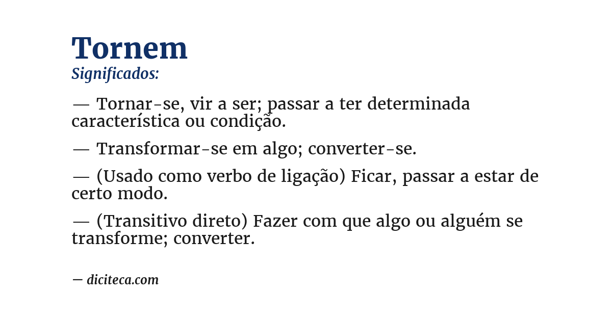 Significado de tornem