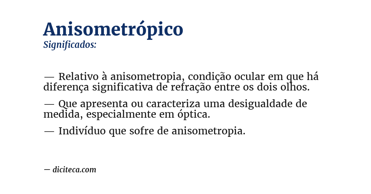 Significado de anisometrópico