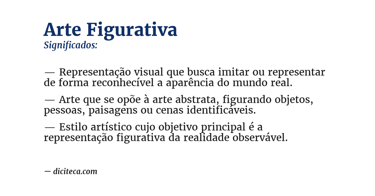 Significado de arte figurativa