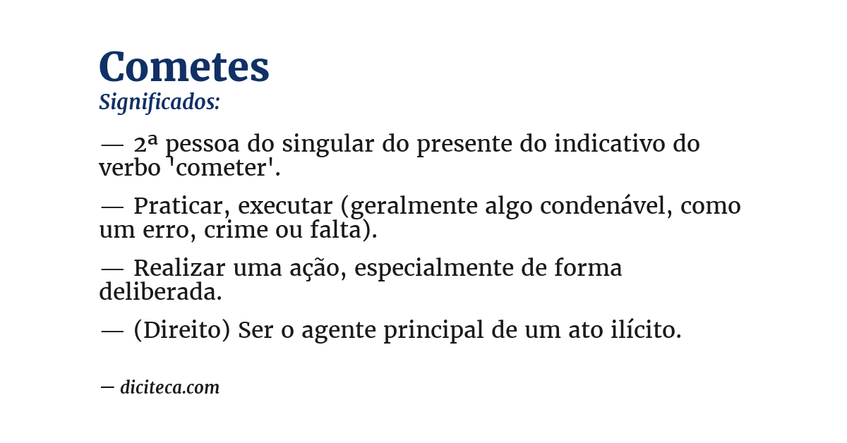 Significado de cometes