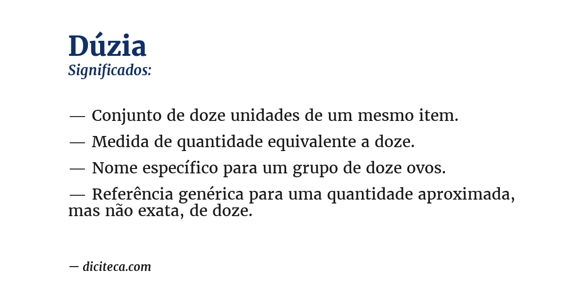 Significado de dúzia