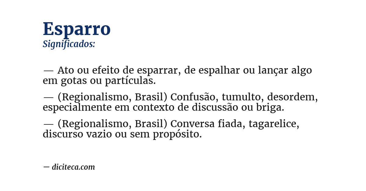 Significado de esparro