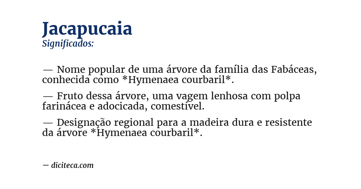 Significado de jacapucaia
