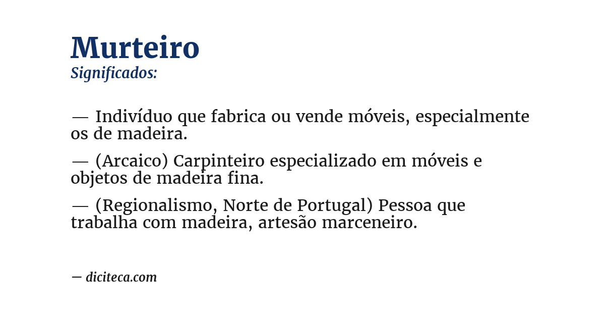 Significado de murteiro