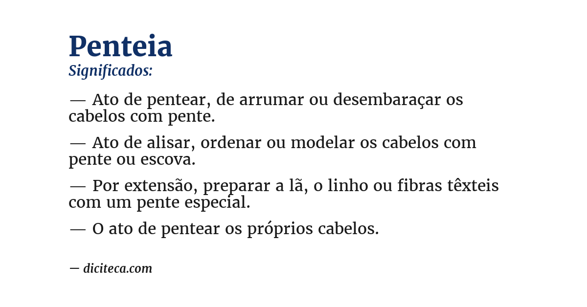 Significado de penteia