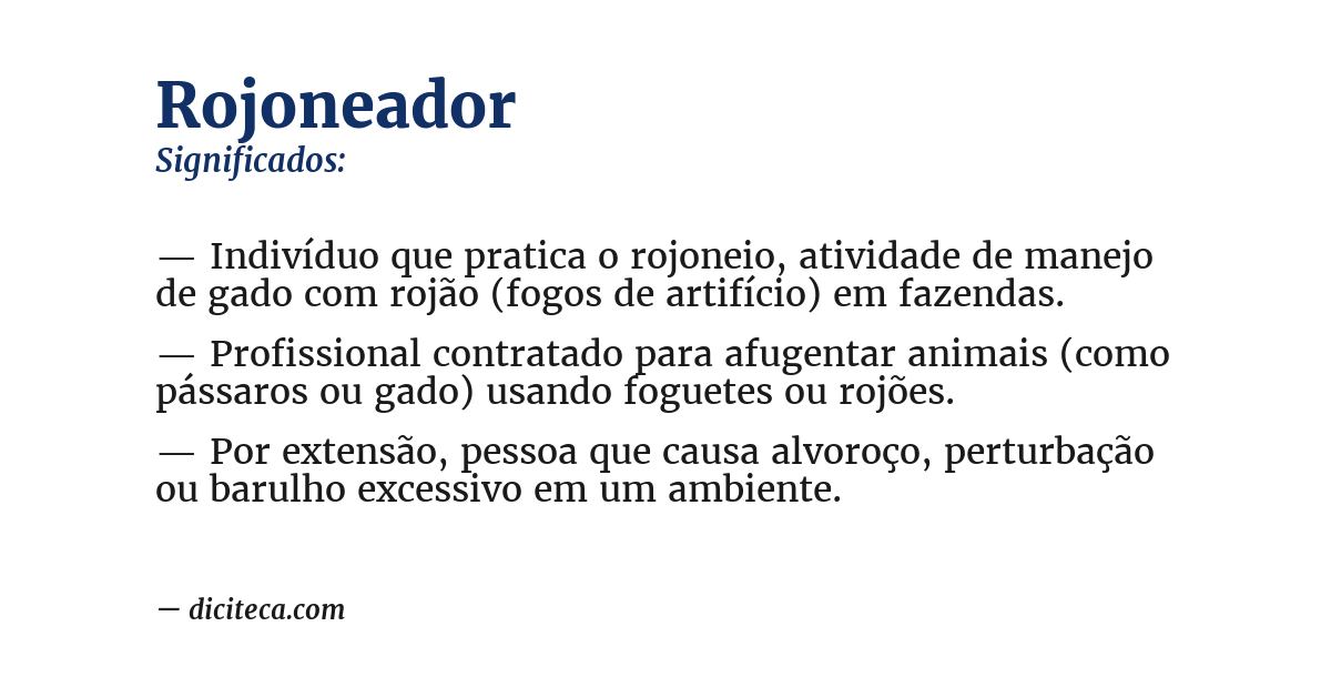 Significado de rojoneador