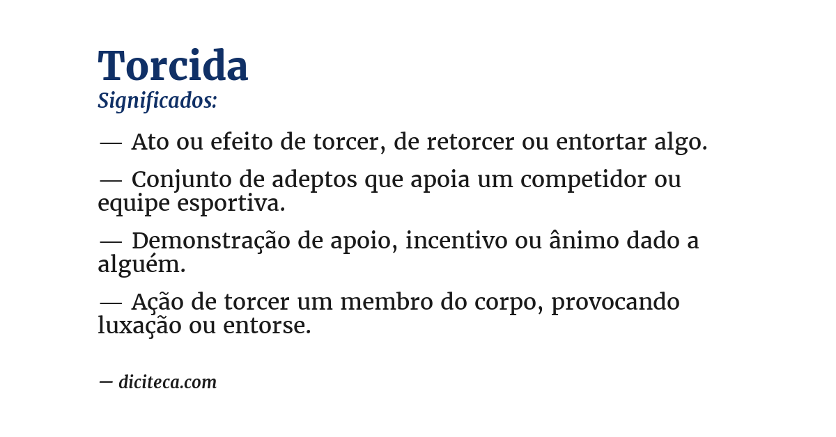Significado de torcida