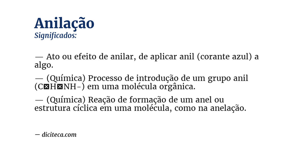Significado de anilação
