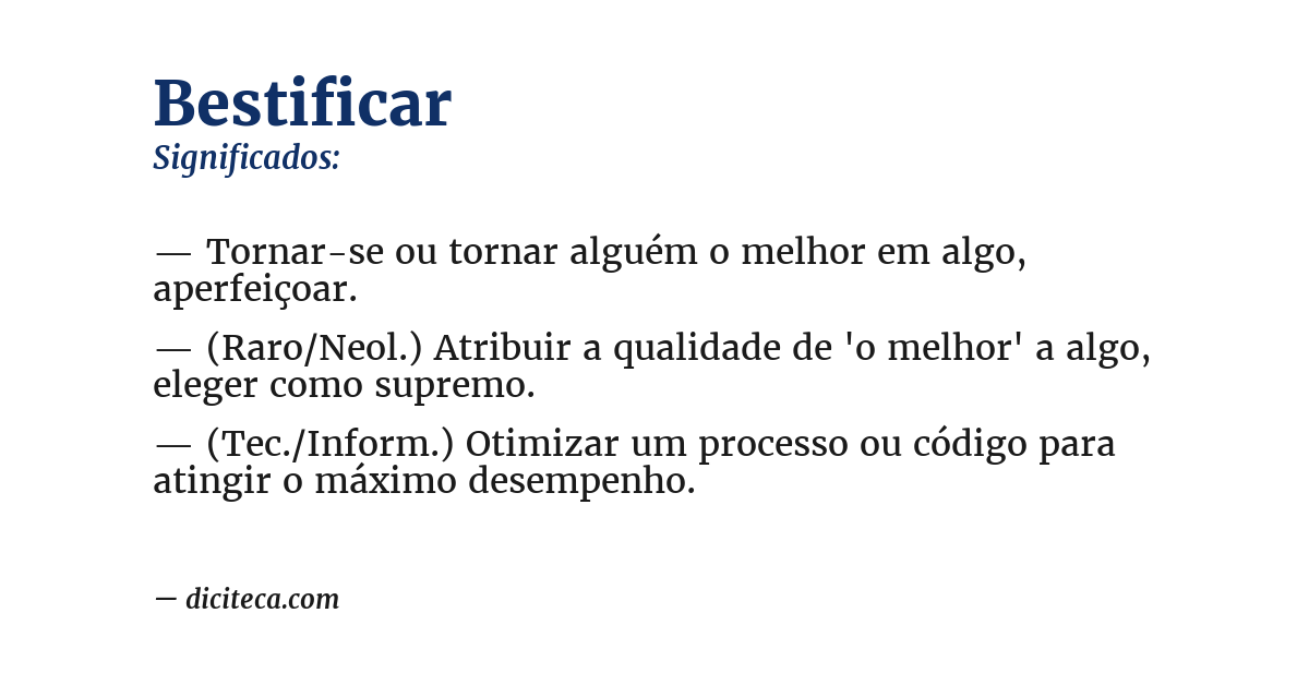 Significado de bestificar