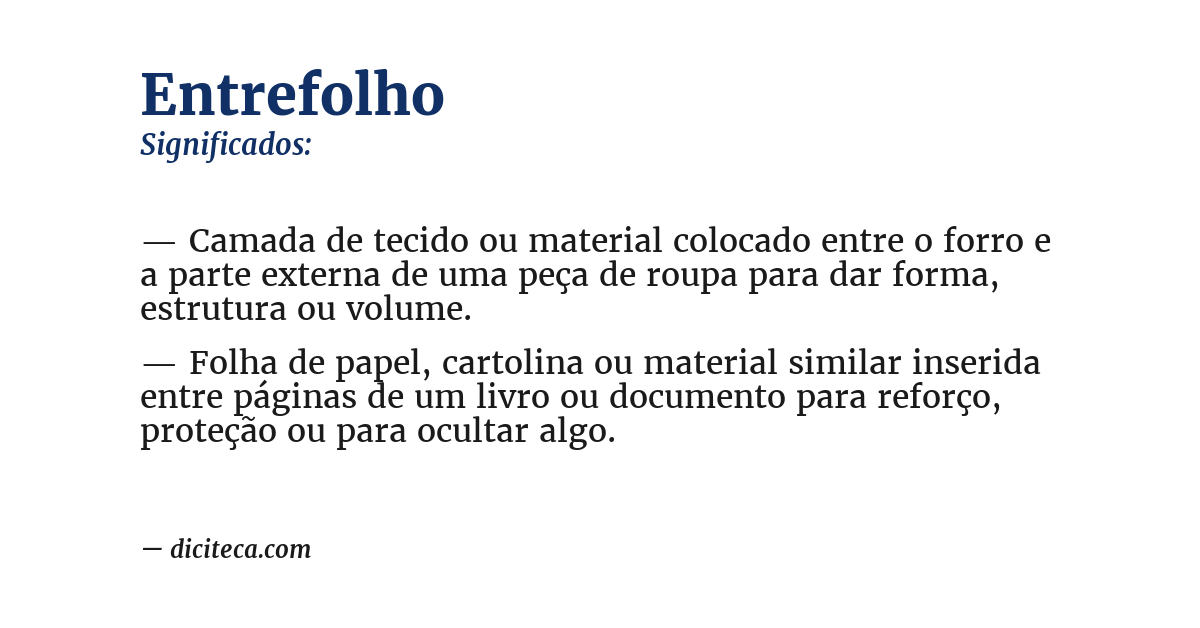 Significado de entrefolho