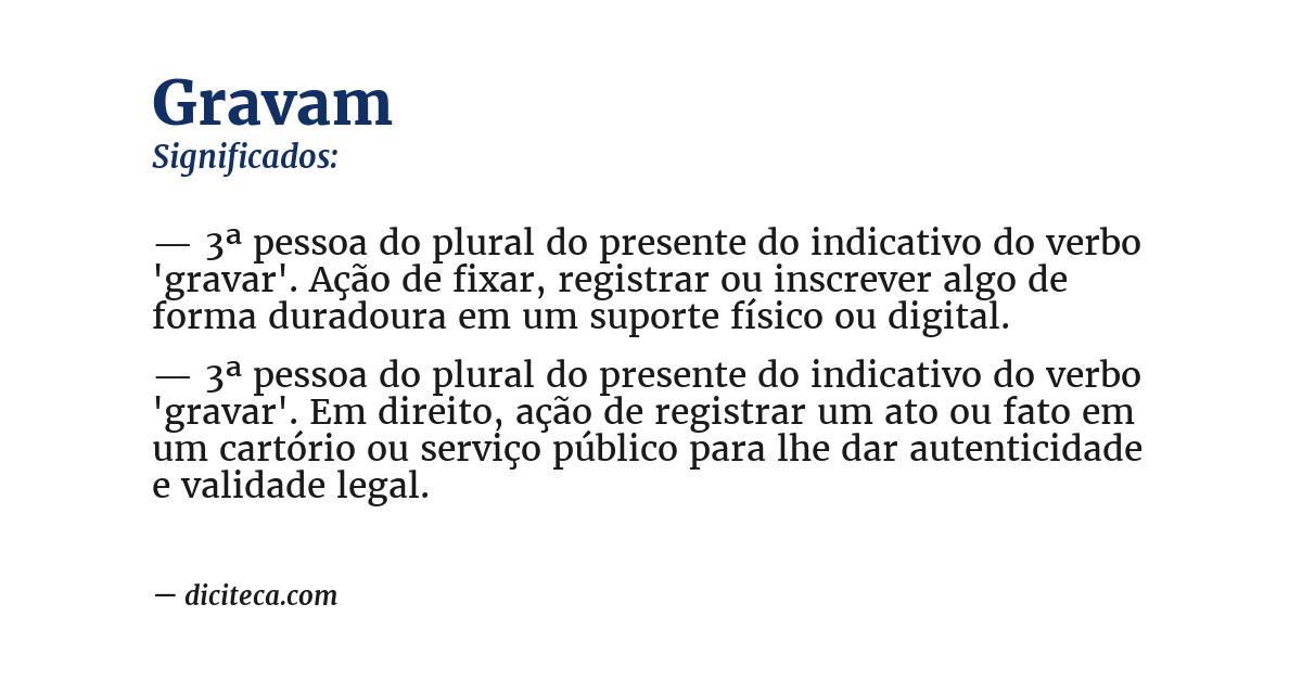Significado de gravam