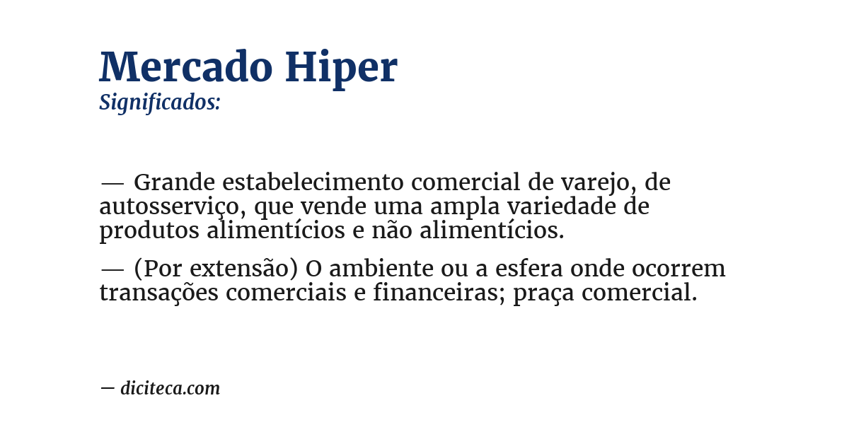 Significado de mercado hiper